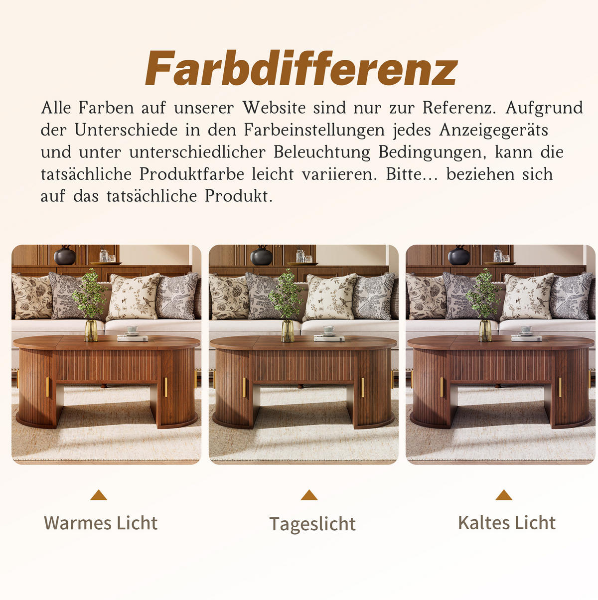 COUCHTISCH 100/50/40,5 cm mit höhenverstellbarer Tischplatte, Schiebetüren und offenen Fächern aus MDF, Nussbaum - Nussbaumfarben, Holzwerkstoff (100/50/40.5cm) - Redom