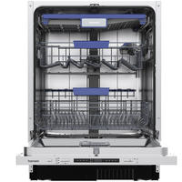 GESCHIRRSPÜLER DWFI601442A vollintegrierbar 60 cm, Einbau Spülmaschine - 14 Maßgedecke, 8 Programme - Silberfarben/Schwarz, Kunststoff/Metall (59.8/81.5/55cm) - homeX