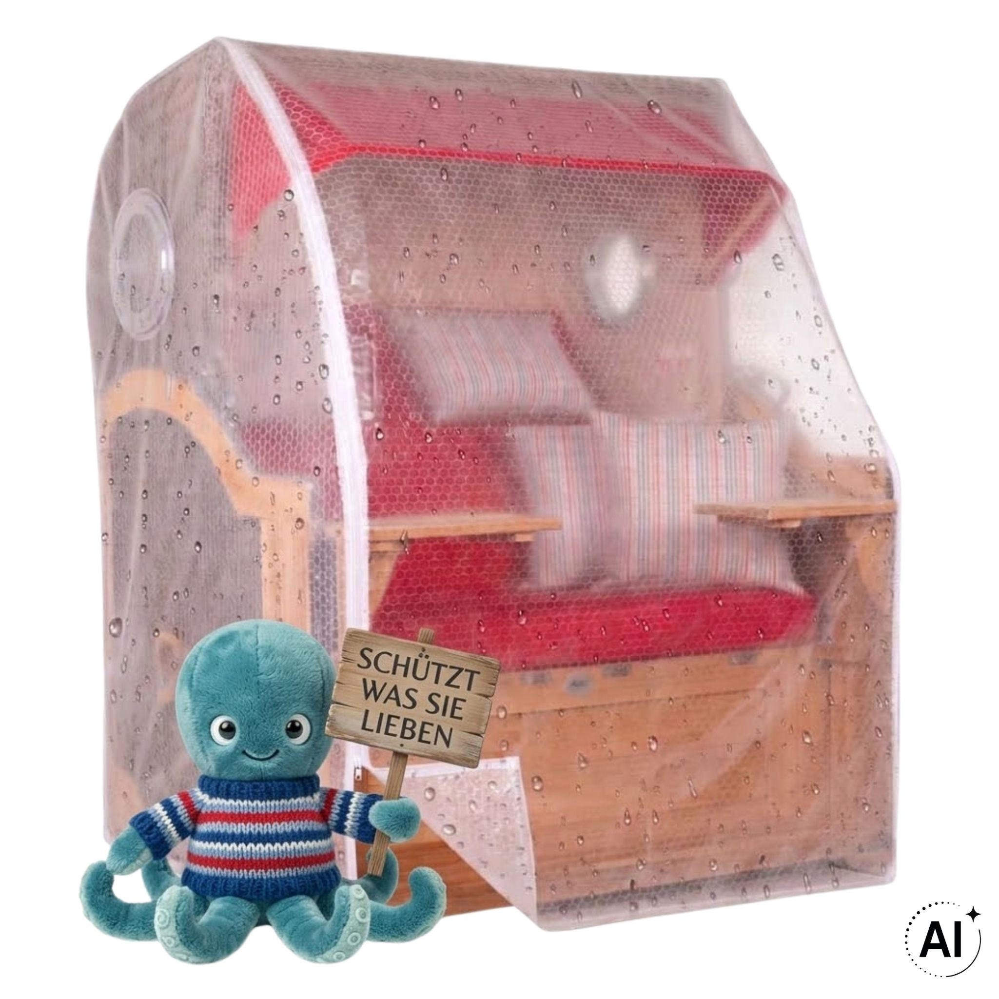 SCHUTZHÜLLE Strandkorb Größe XXL - Transparent, Metall (30/11/40cm) - Mr. Deko