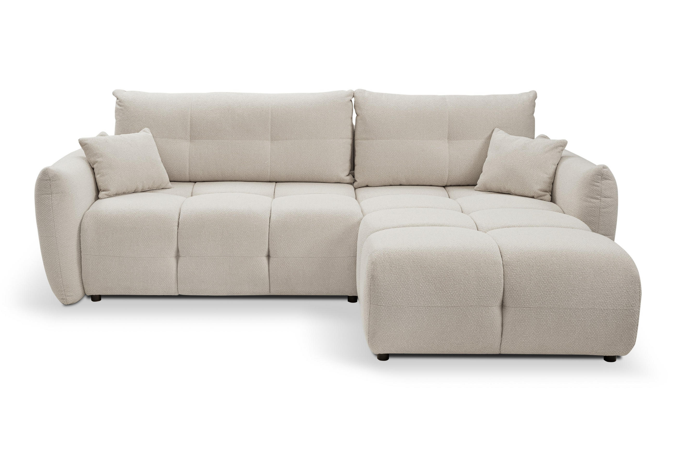 Masseno Ecksofa Beige 257x177 cm