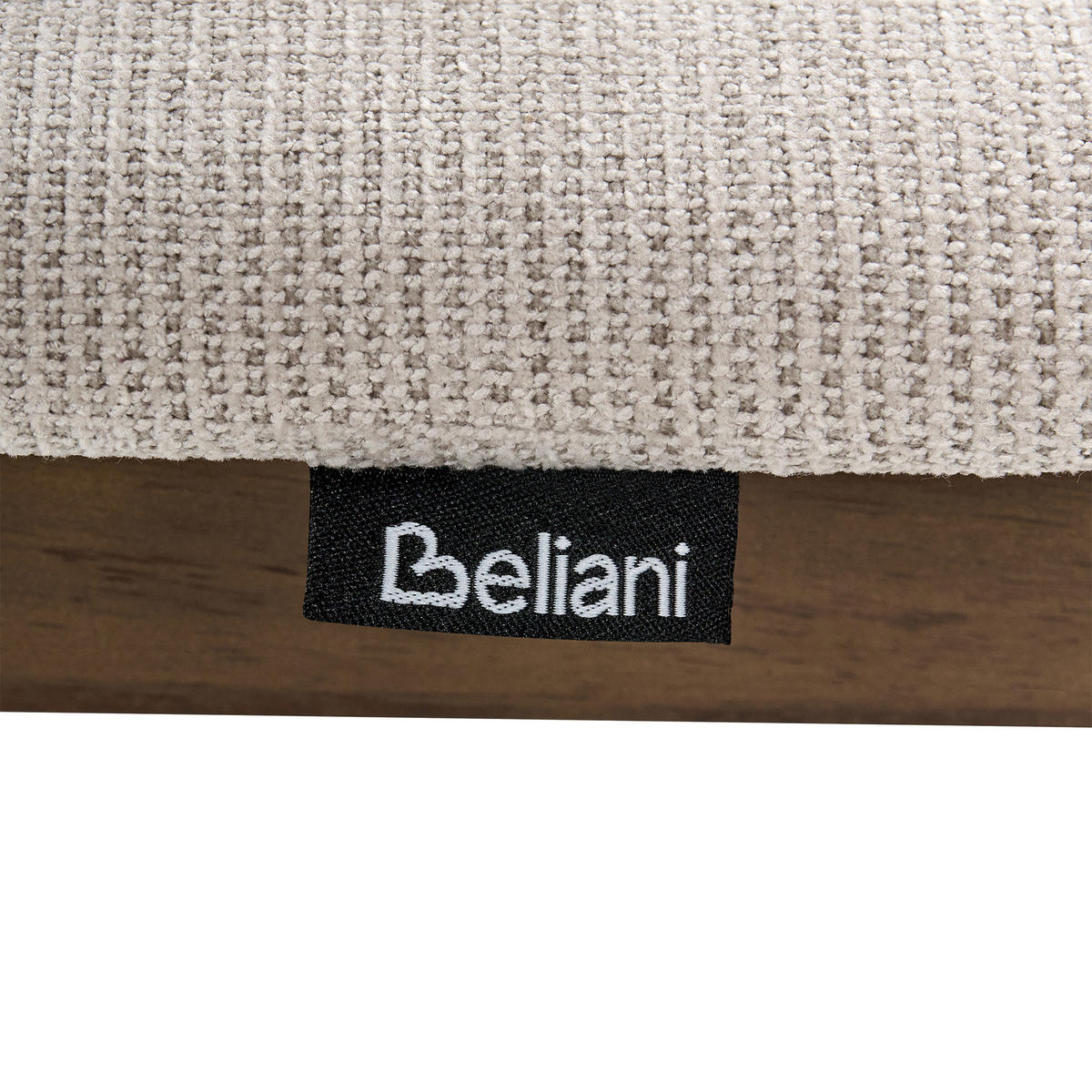 BARSTUHL 2er-Set Holz Dunkelbraun/Taupe Isanti - Dunkelbraun, Holz (44/92/54cm) - Beliani