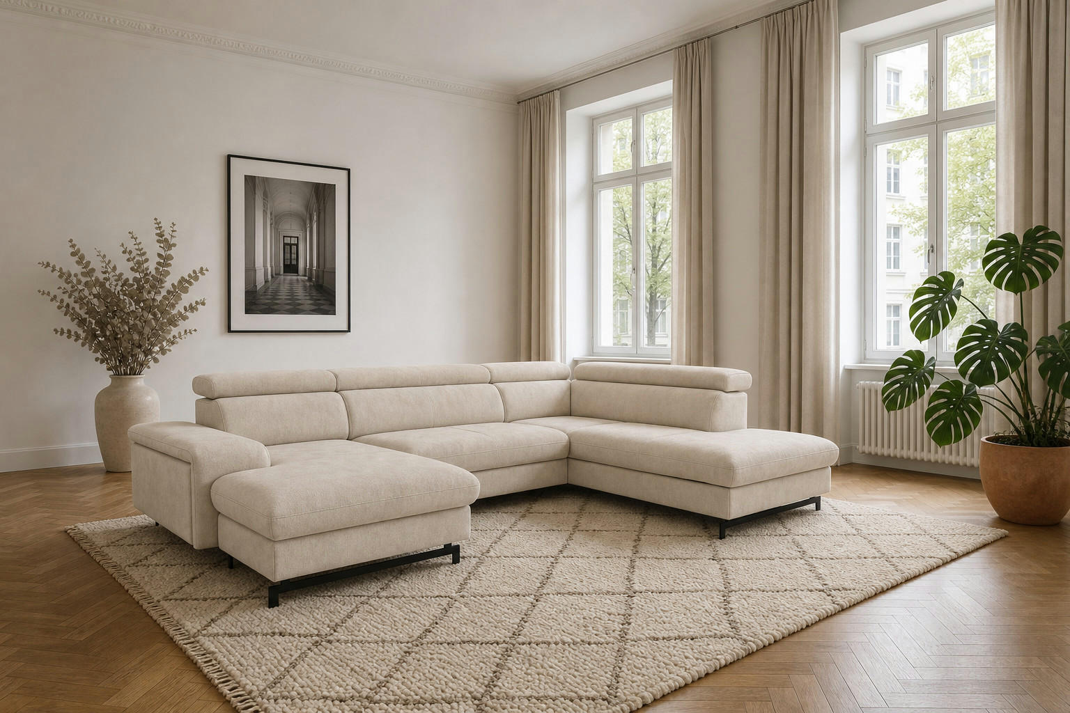 foamnova Wohnlandschaft Sahara 328x81x215 cm