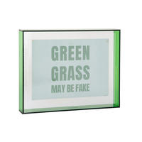 BILDERRAHMEN Gayo Acrylic Grün 3/17/22 cm - Grün, Kunststoff (17/22/3cm) - Present Time