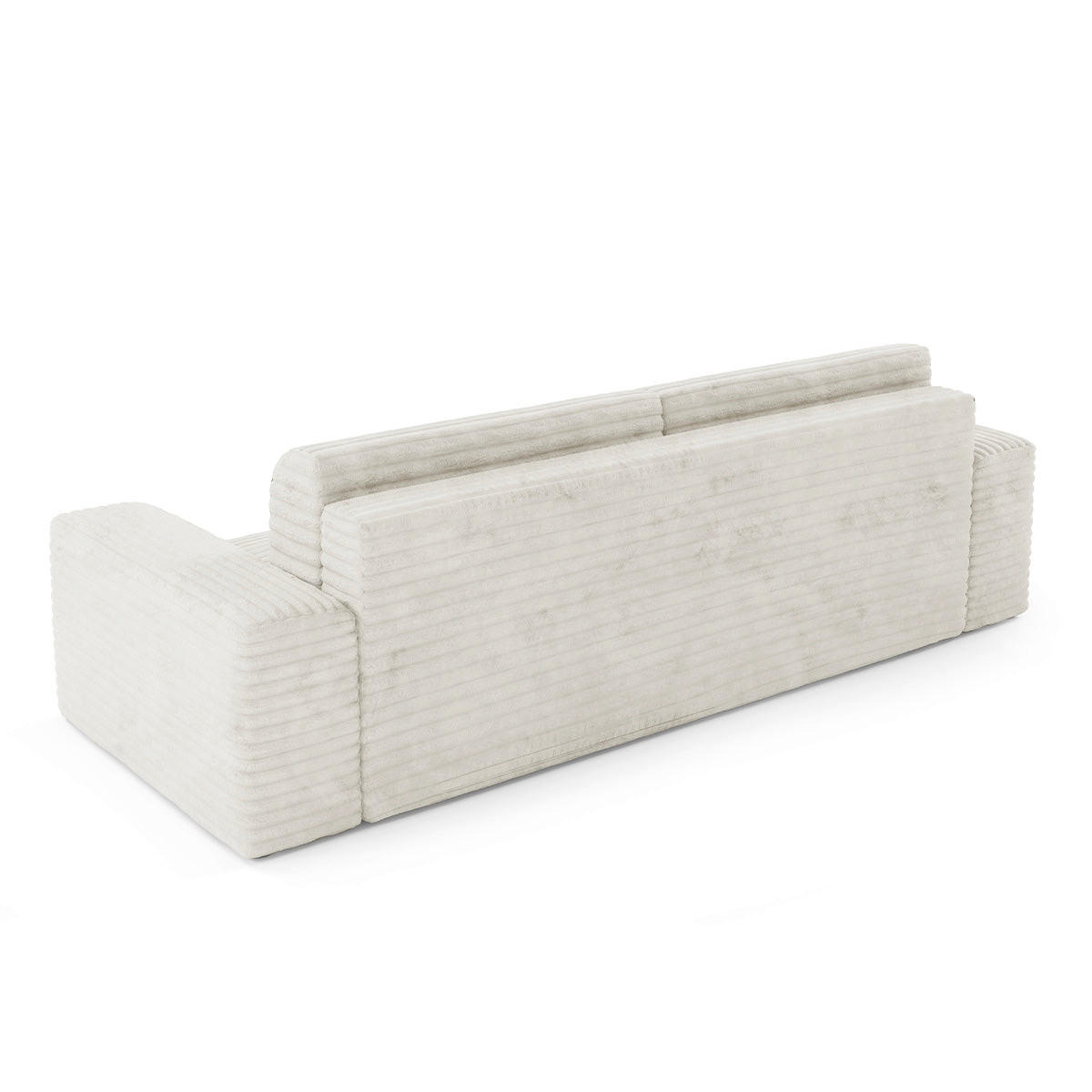 POHOVKA Fabio 3MÍSTNÁ Bílá - bílá, dřevo (260/82/102cm) - Petits-meubles