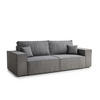 SOFA MIT SCHLAFFUNKTION Milos Grau Webstoff - Schwarz/Grau, Holz/Holzwerkstoff (255/70/105cm) - Maison de Reve