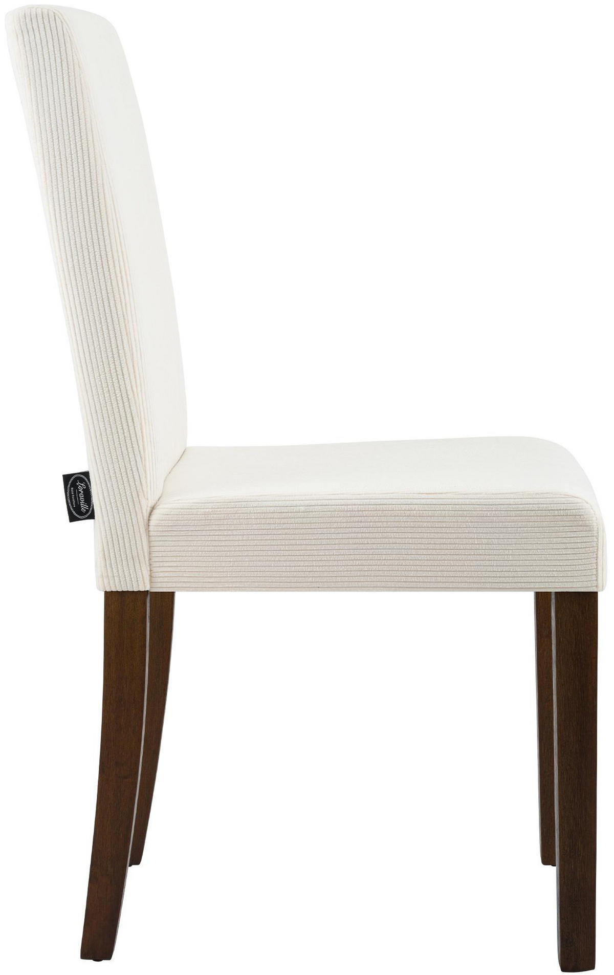 ESSZIMMERSTUHL Dalan Cord Creme Antik-Dunkel Wohnzimmerstuhl - Creme, Textil (41/91/47cm) - DELUKE