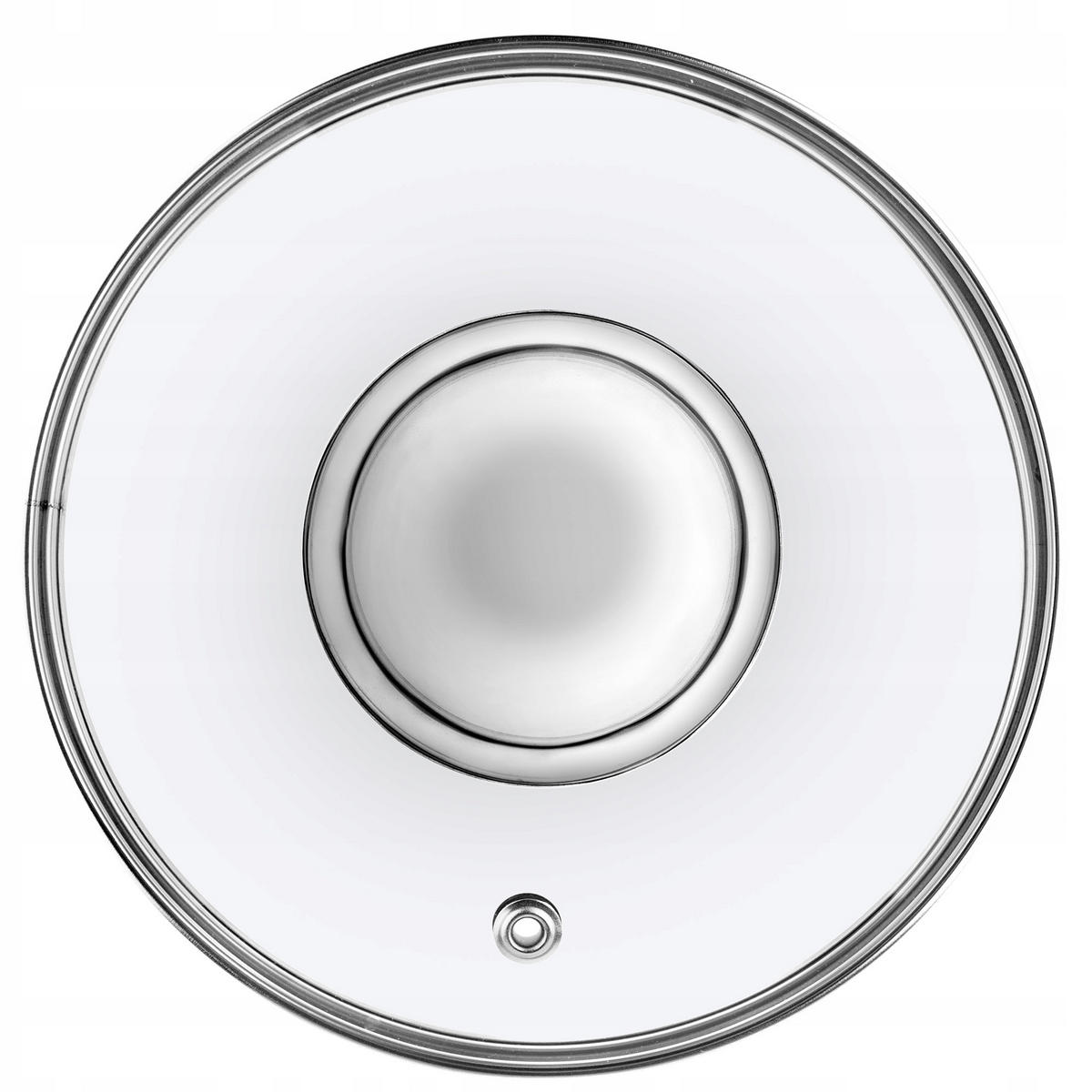 DECKEL mit Metallgriff, 14 cm - Transparent, Glas (14cm) - KADAX