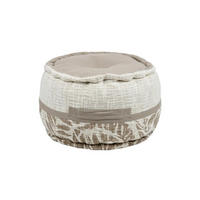 POUF Baumwolle Hemera Ø 40 cm - Beige, Naturmaterialen (40/30/40cm)