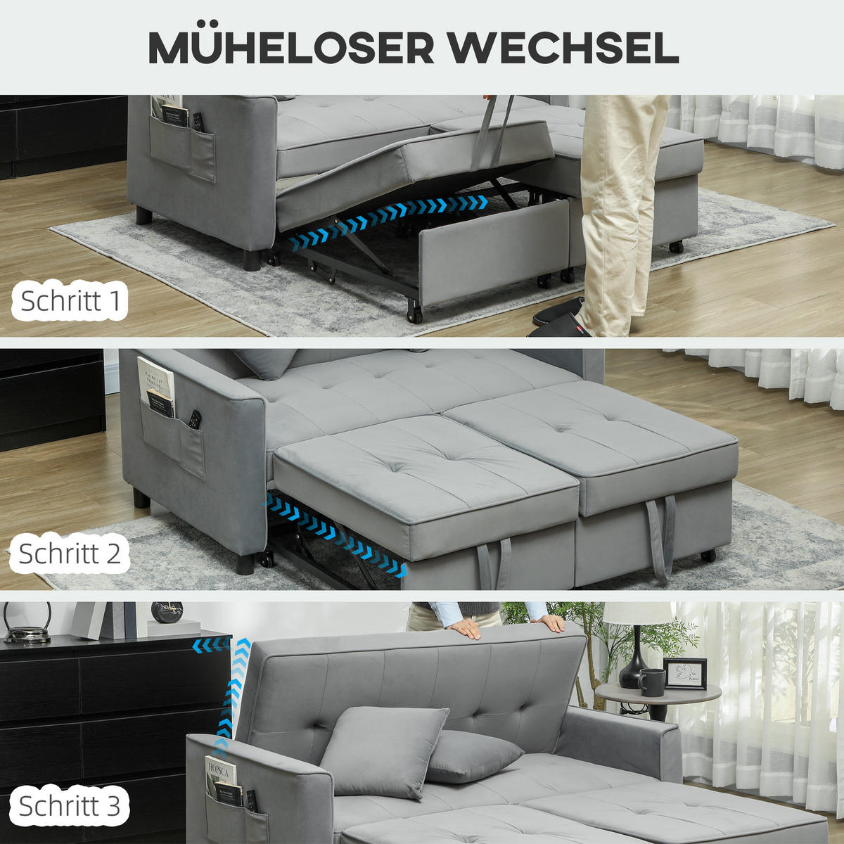 2-SITZER Sofa Grau 140.5/90.5/89.0 cm - Grau, Textil (90.5/89/140.5cm)