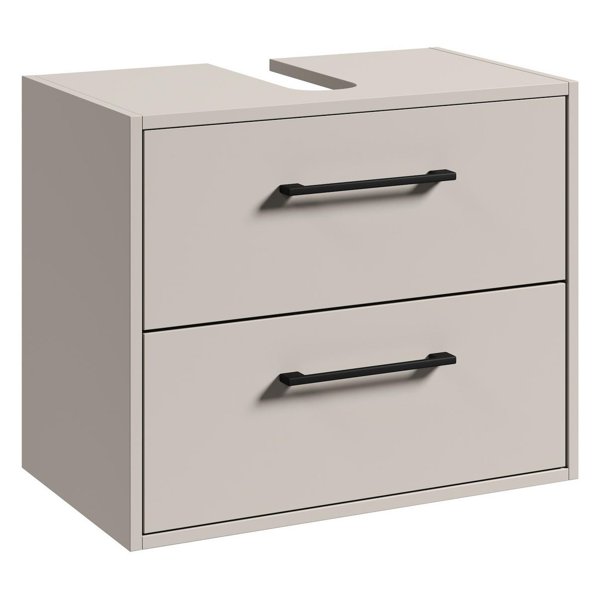 WASCHBECKENUNTERSCHRANK Florence 2 Schubladen Cashmere - 60 x 35 x 47 cm - Kaschmir, Holz (60/50/35cm) - Badplaats