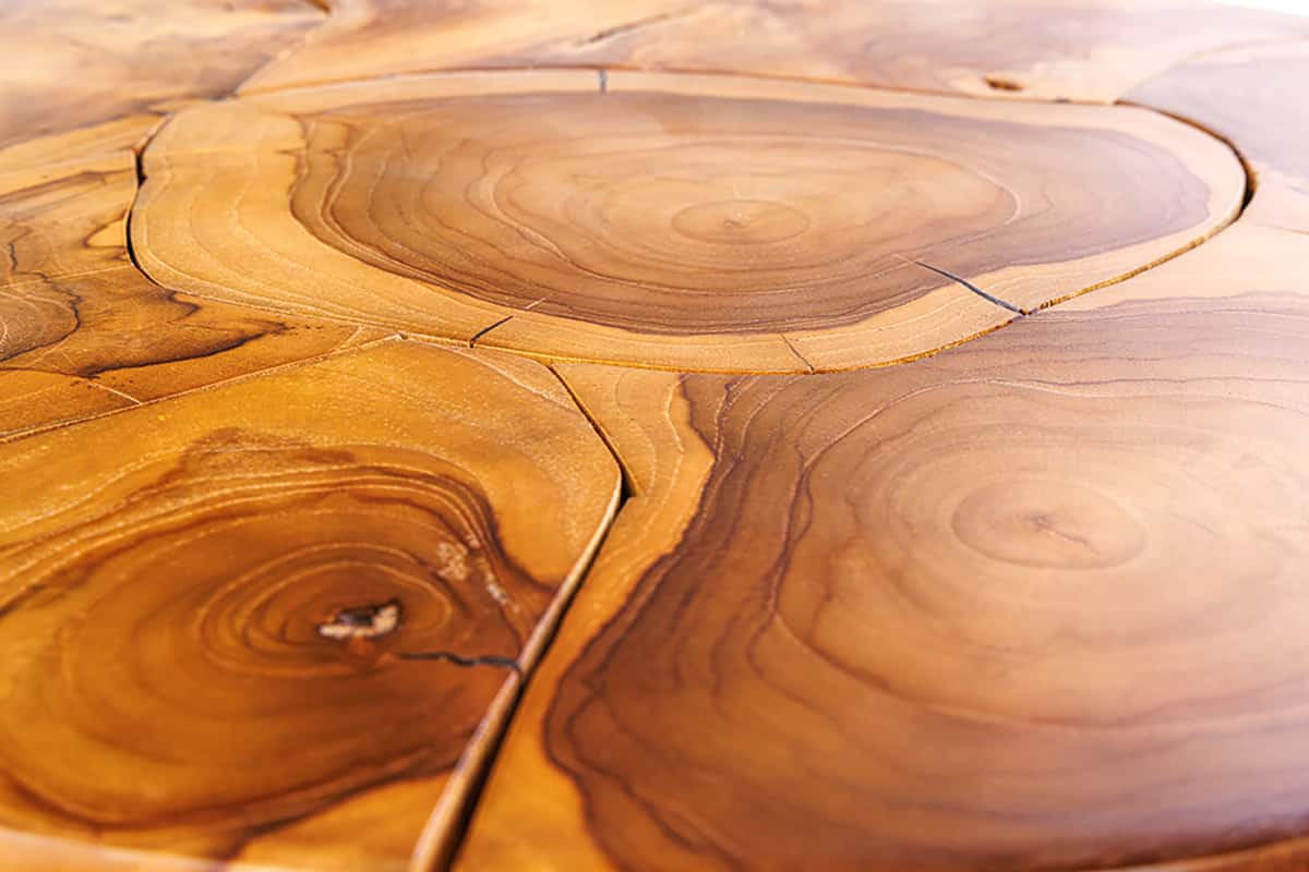 COUCHTISCH MOSAIK Teakholz rund Natur 60cm - Braun, Holz (60/60/40cm) - riess-ambiente