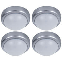 LED DECKENLEUCHTE COLETTE Weiß Silber - Weiß, Metall (12/12/6cm) - Globo Lighting