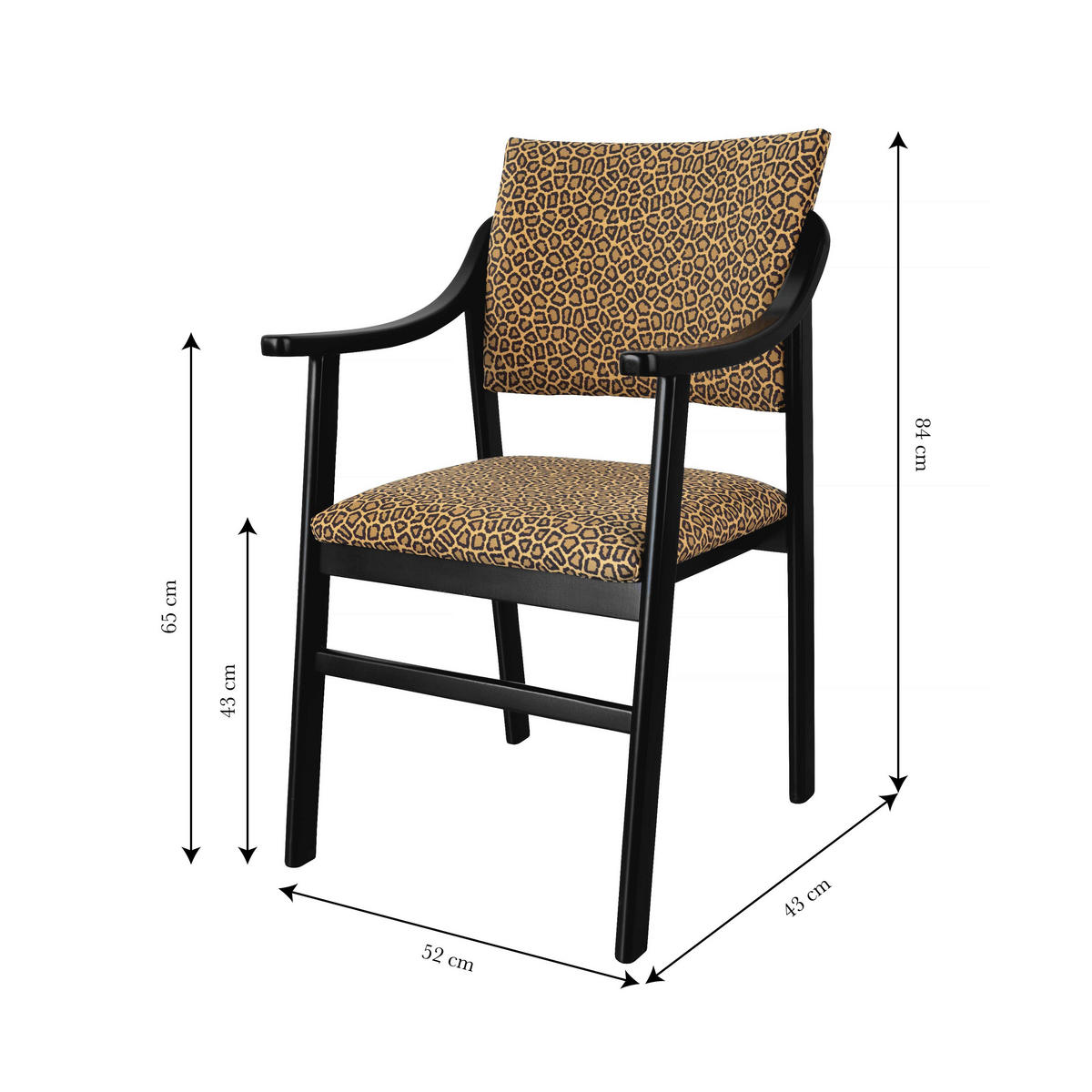 ARMLEHNSTUHL Buchenholz ETIENNE - Braun, Holz (43/84/52cm) - RNT By Really Nice Things