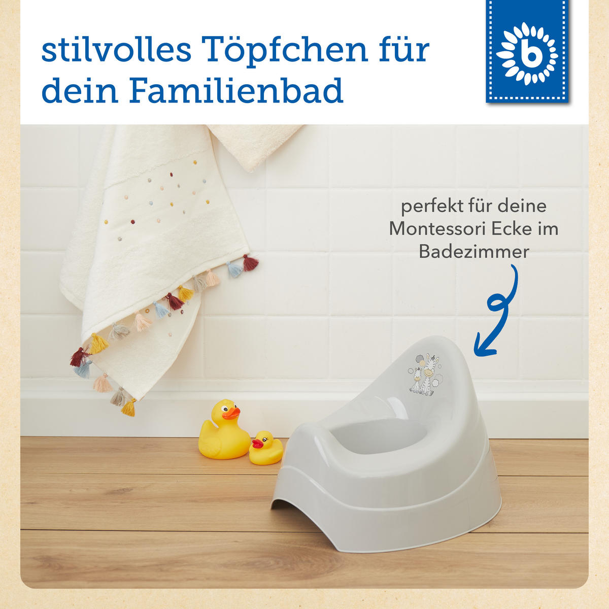 TÖPFCHEN mit Musik grau - Grau, Kunststoff (28/28cm) - Bieco Spielwaren