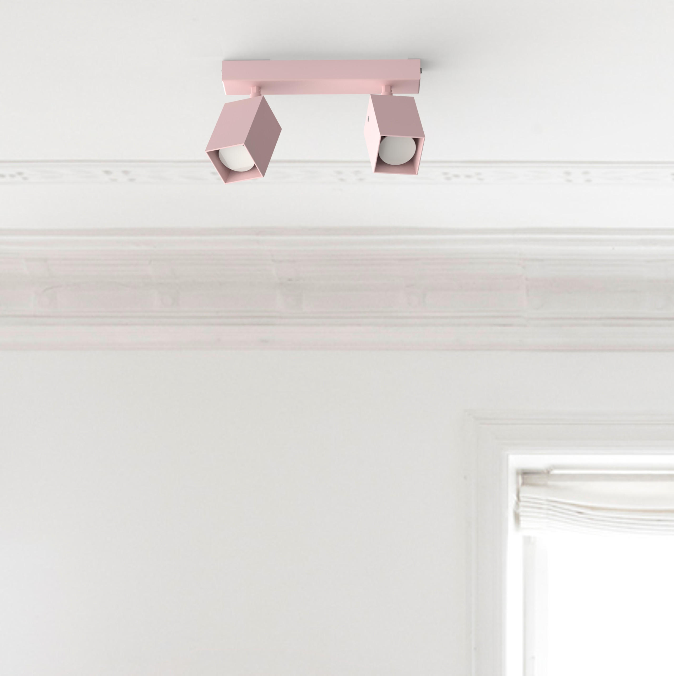 DECKENLEUCHTE - Pink, Metall (6/27/18cm) - Lumicom