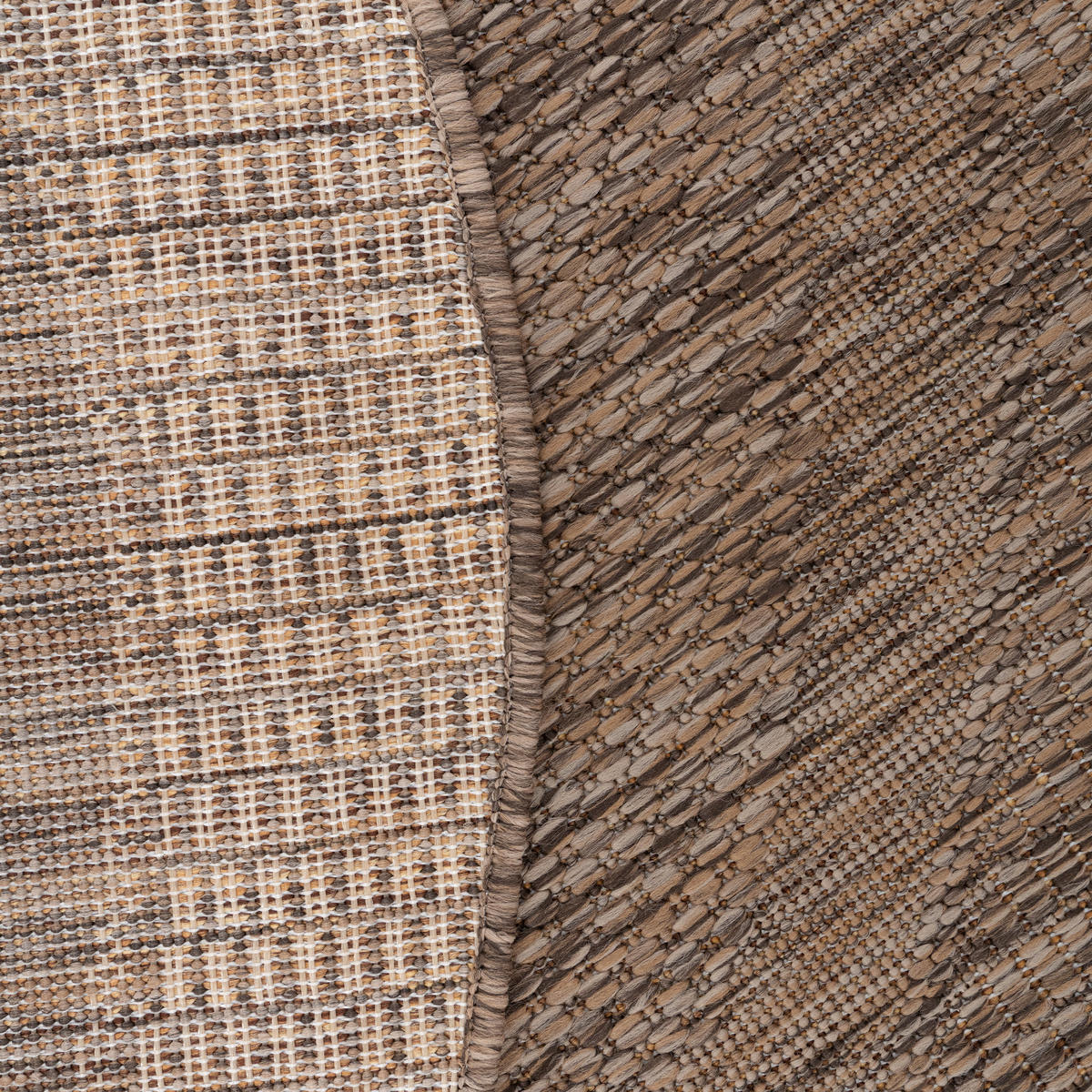 OUTDOORTEPPICH 160/160 cm Roma 272 - Braun, Textil (160/160cm) - Paco Home