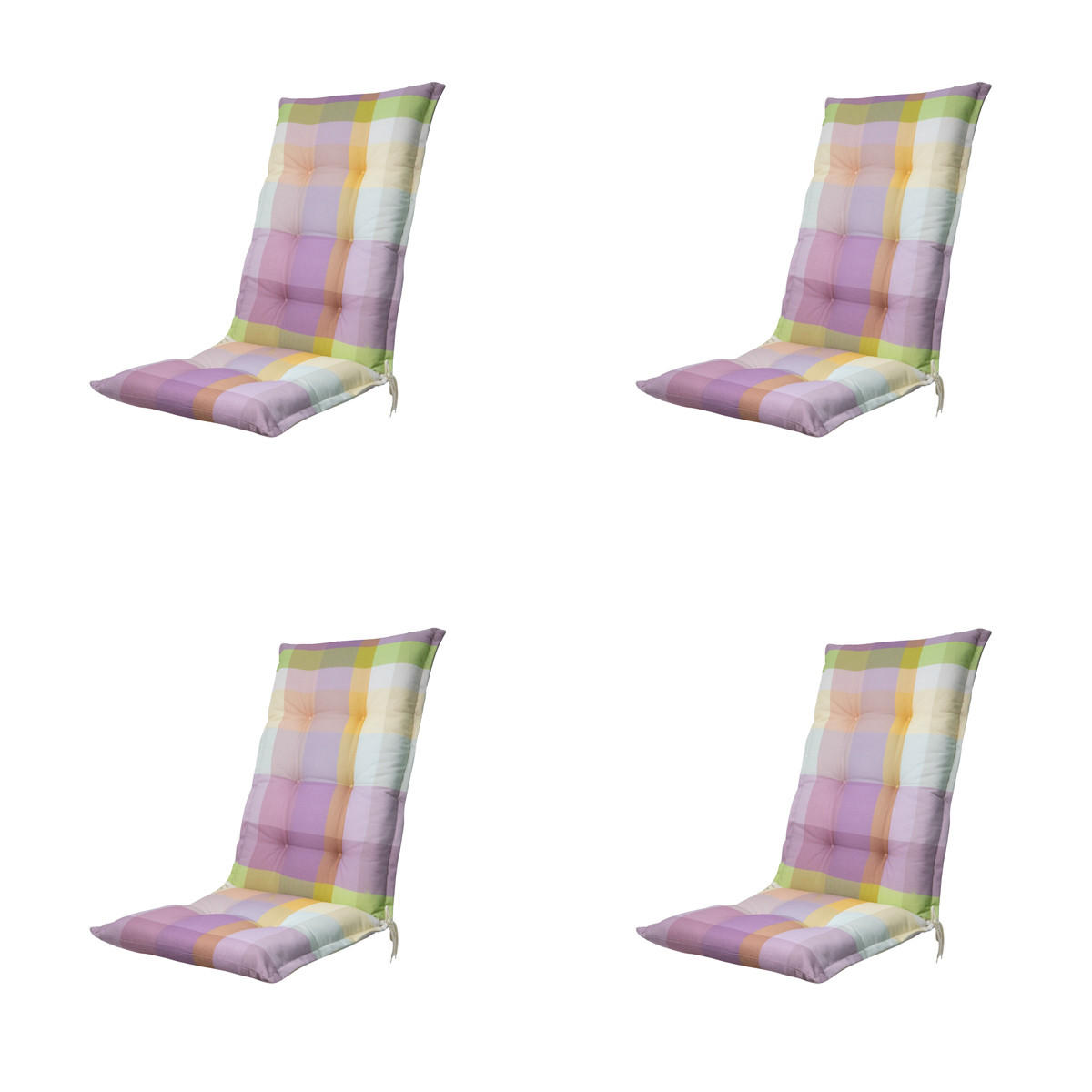 GARTENSTUHLKISSEN Sya 123/50 cm 4er-Set - Lila, Textil (50/7/123cm) - Madison