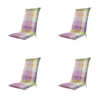 GARTENSTUHLKISSEN Sya 123/50 cm 4er-Set - Lila, Textil (50/7/123cm) - Madison