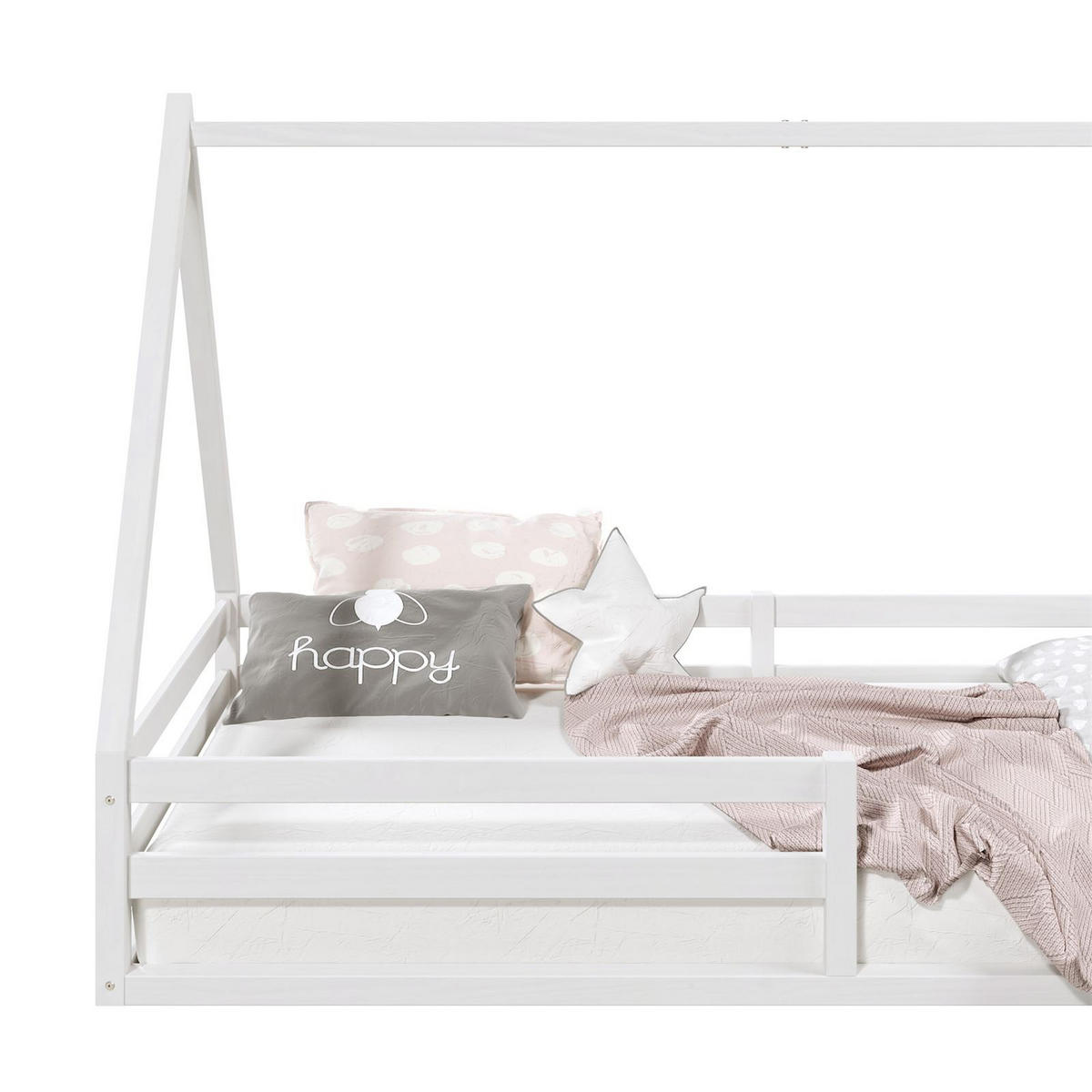 HAUSBETT SILA 90x200 cm weiß - Weiß, Holz (96/152/206cm) - IDIMEX