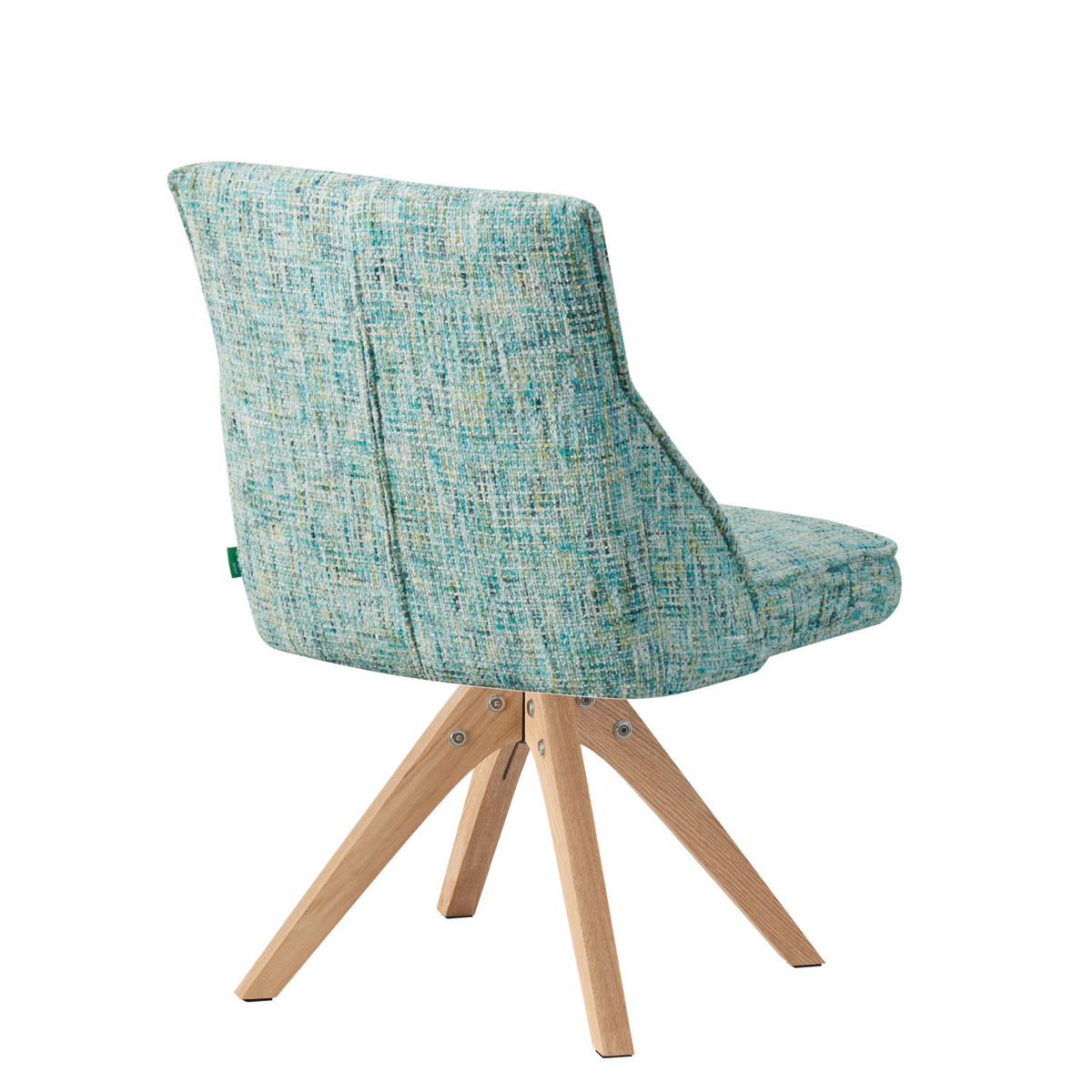 ESSZIMMERSTUHL TALINA 2er-Set - Türkis, Holz/Textil (49/84/62cm) - DUBI Möbel