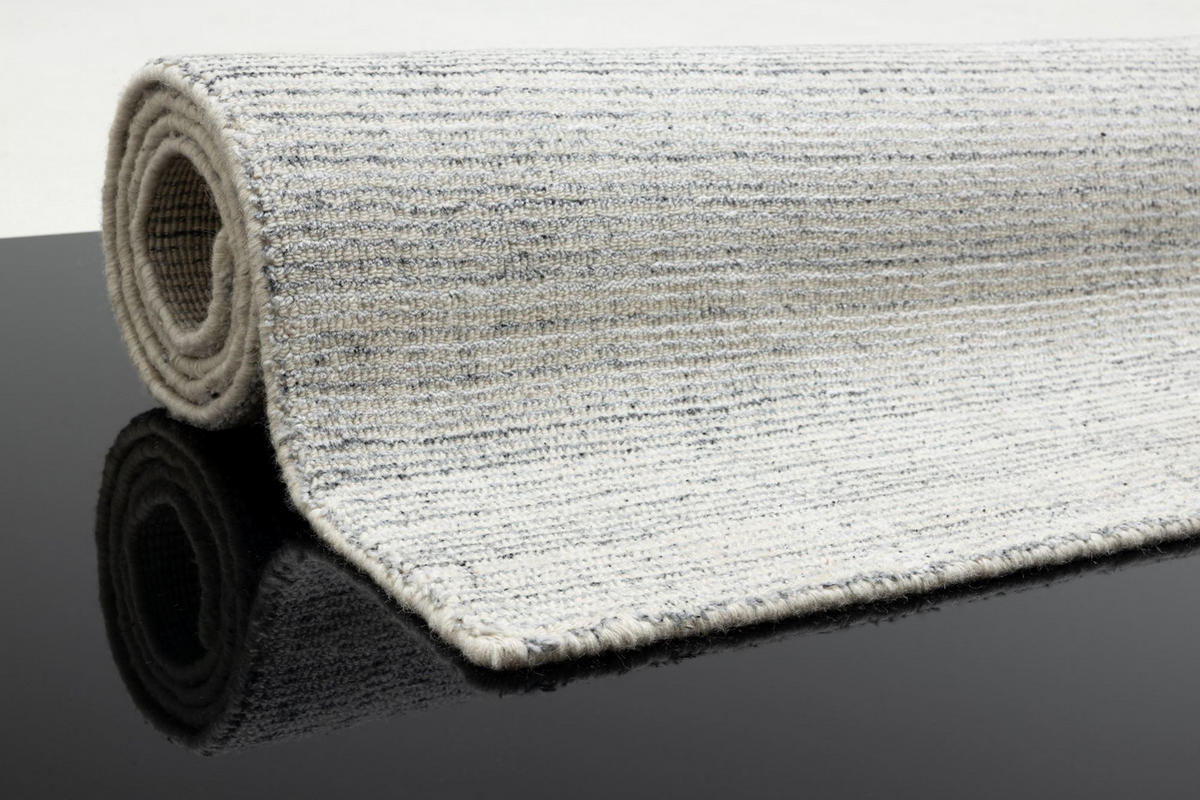 HANDLOOMTEPPICH Tinnum 190x290 cm - Silberfarben, Textil (190/290cm) - Sansibar SYLT
