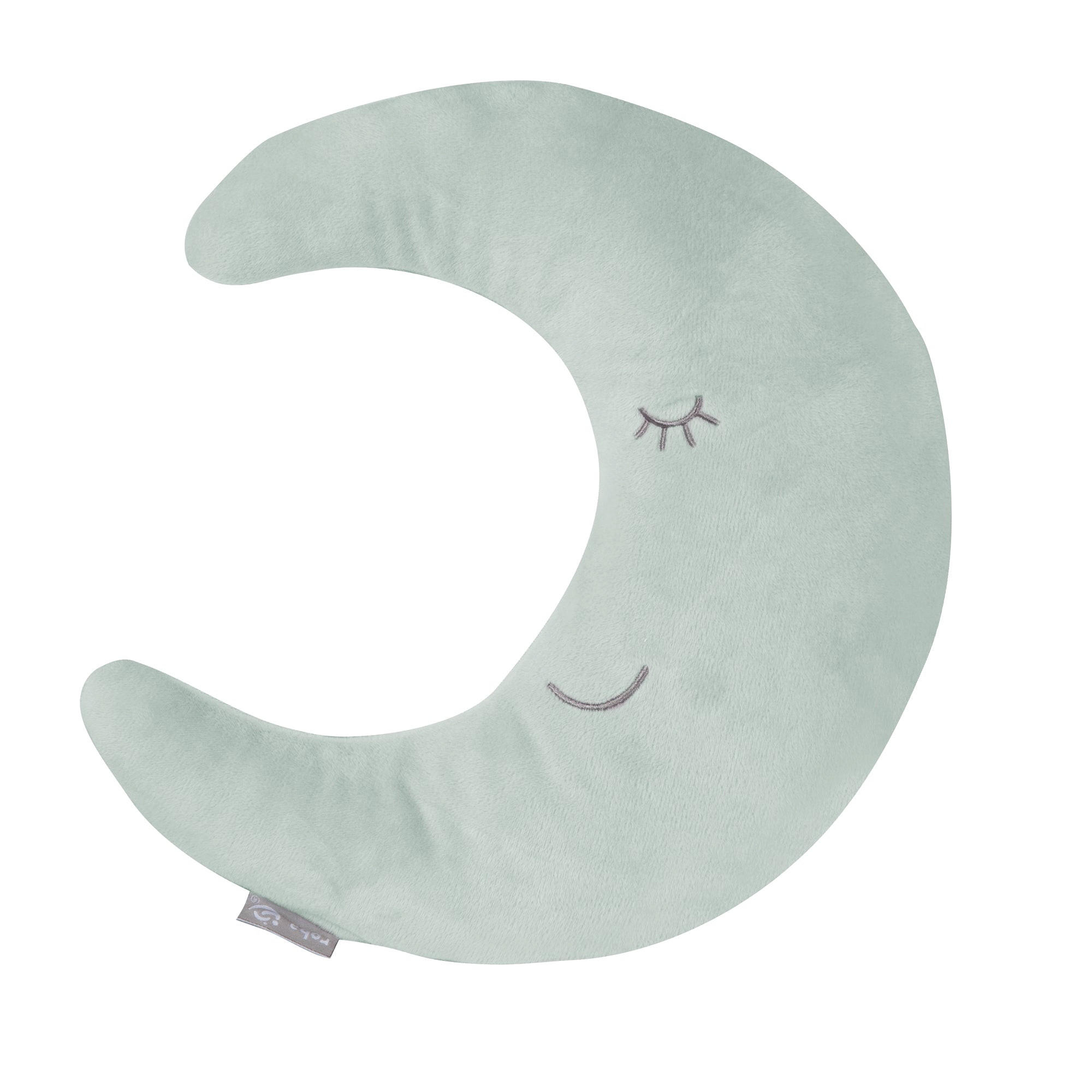 NACKENKISSEN Mond grün - Grün, Textil (25/8cm) - Roba