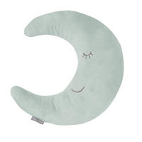 NACKENKISSEN Mond grün - Grün, Textil (25/8cm) - Roba