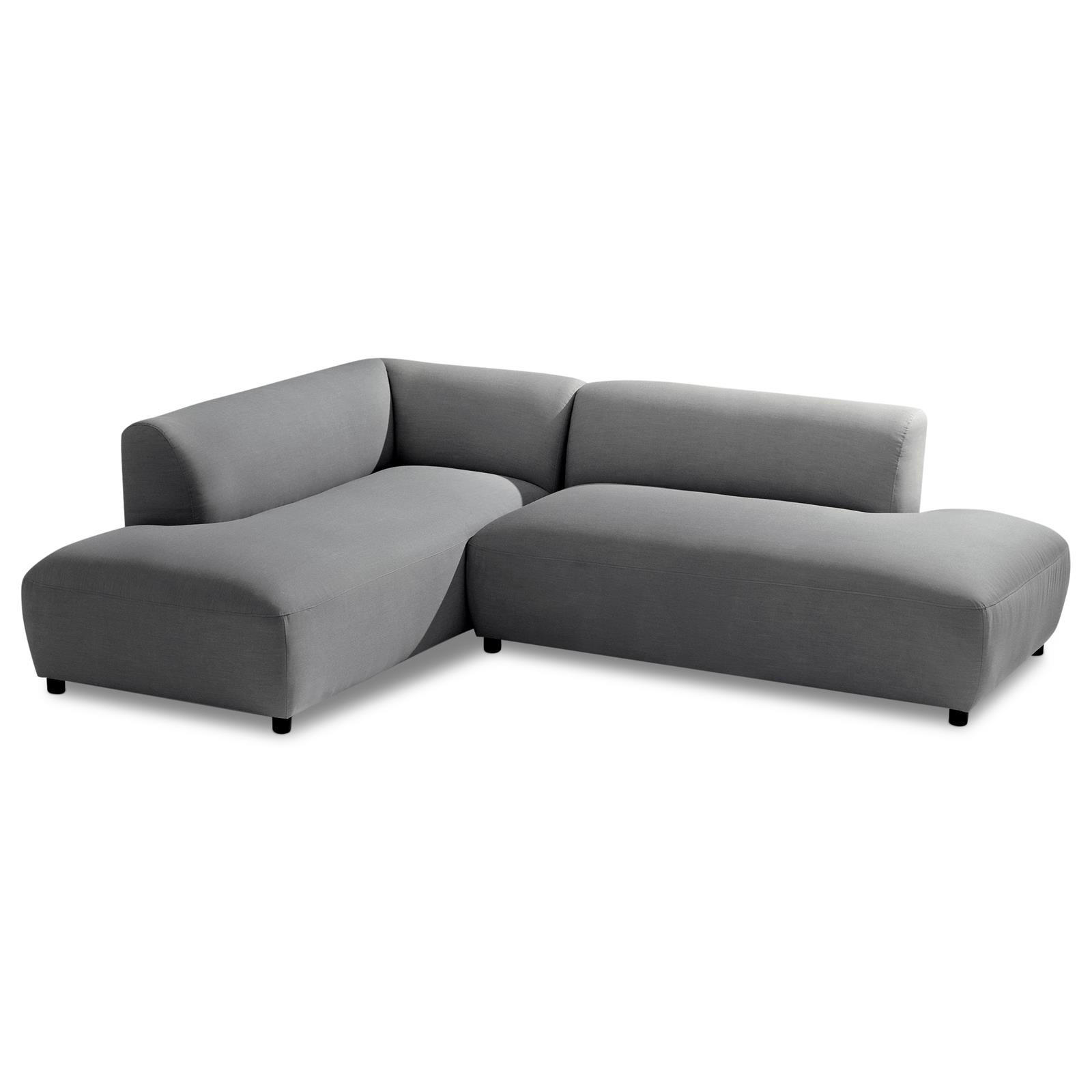 GARTENSOFA CALABRIA dunkelgrau - Dunkelgrau, Kunststoff (251/74/193cm) - IDIMEX