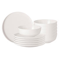 TAFELSERVICE Afina weiß 12er Set - Weiß, Keramik (1/1/1cm) - Villeroy & Boch