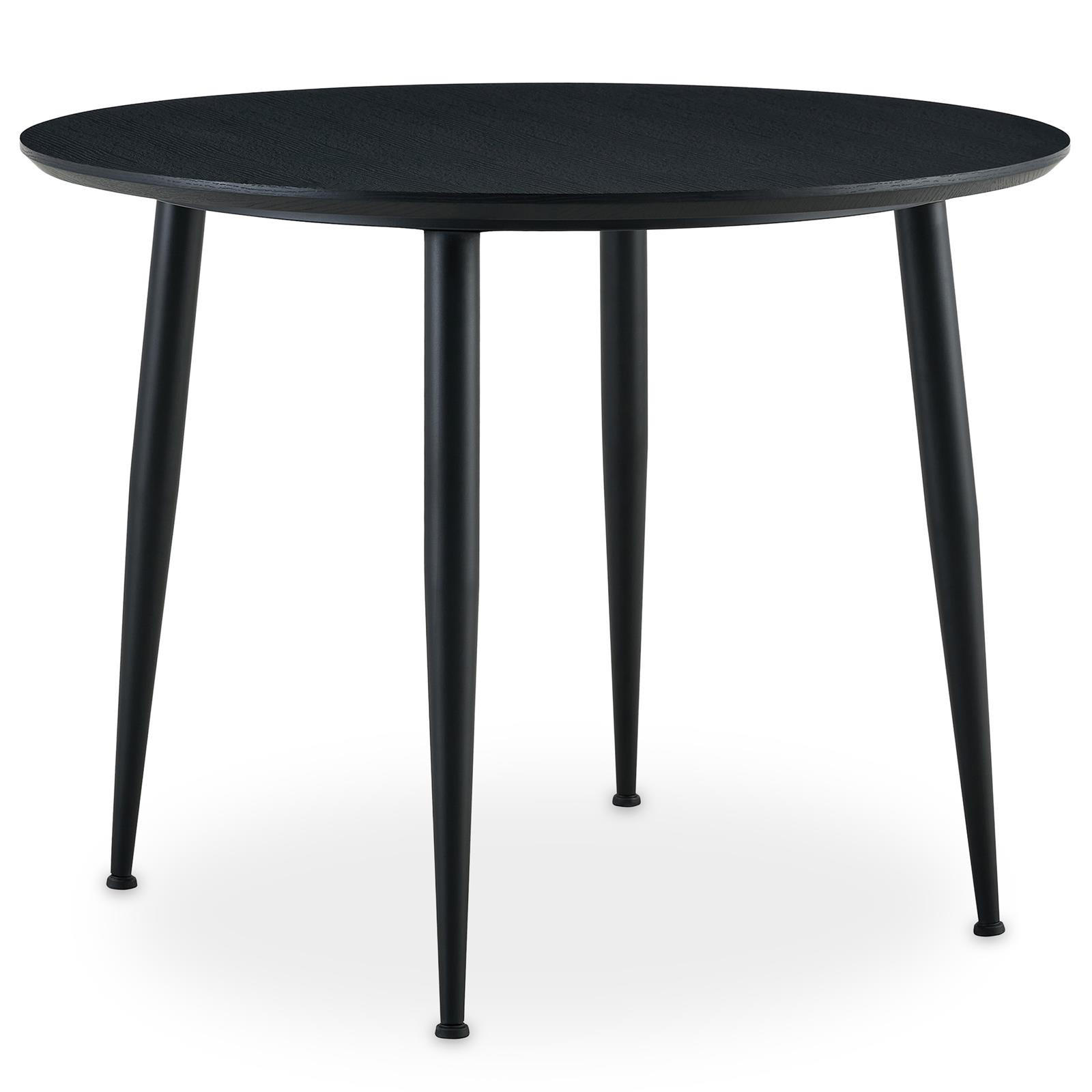 ESSTISCH NEVERS schwarz/schwarz - Schwarz, Holzwerkstoff (100/100/77cm) - IDIMEX