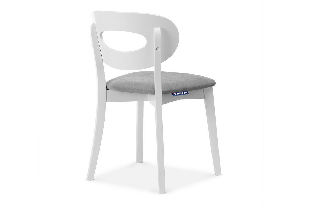 ESSZIMMERSTUHLE TANER 2-tlg Vintage, Grau - Weiß/Grau, Holz/Textil (47/80/45cm) - KONSIMO®