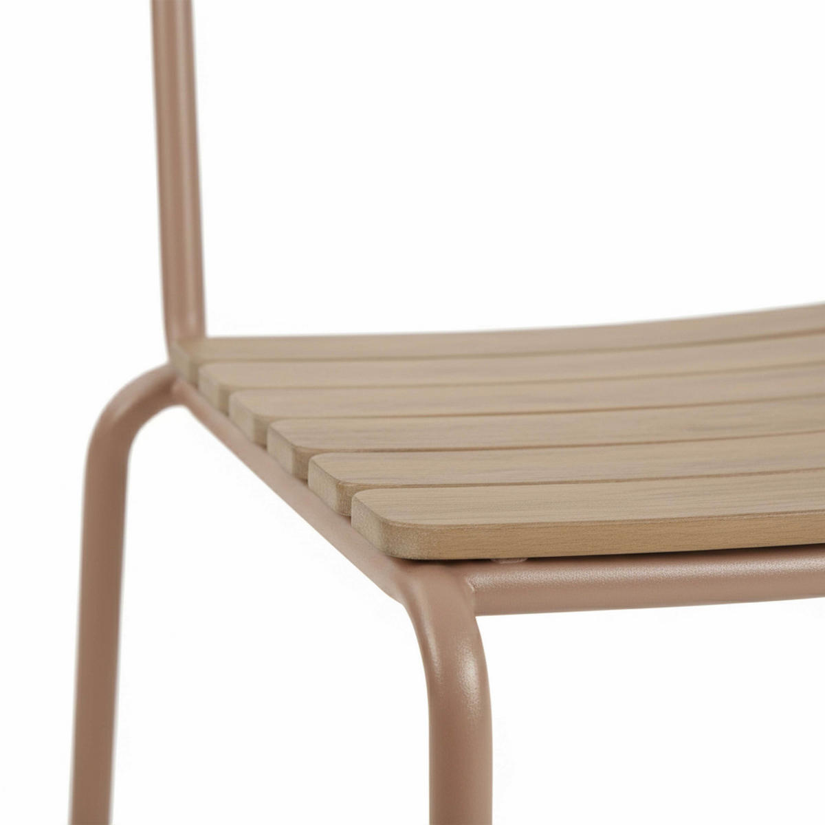 GARTENSTUHL, Mokkafarben - Braun, Metall (80/82/59cm) - Oviala