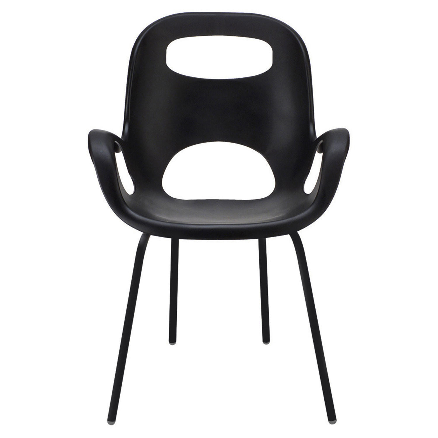 STUHL Furniture Oh, Schwarz - Schwarz, Kunststoff (62/60.5/86.36cm) - Umbra