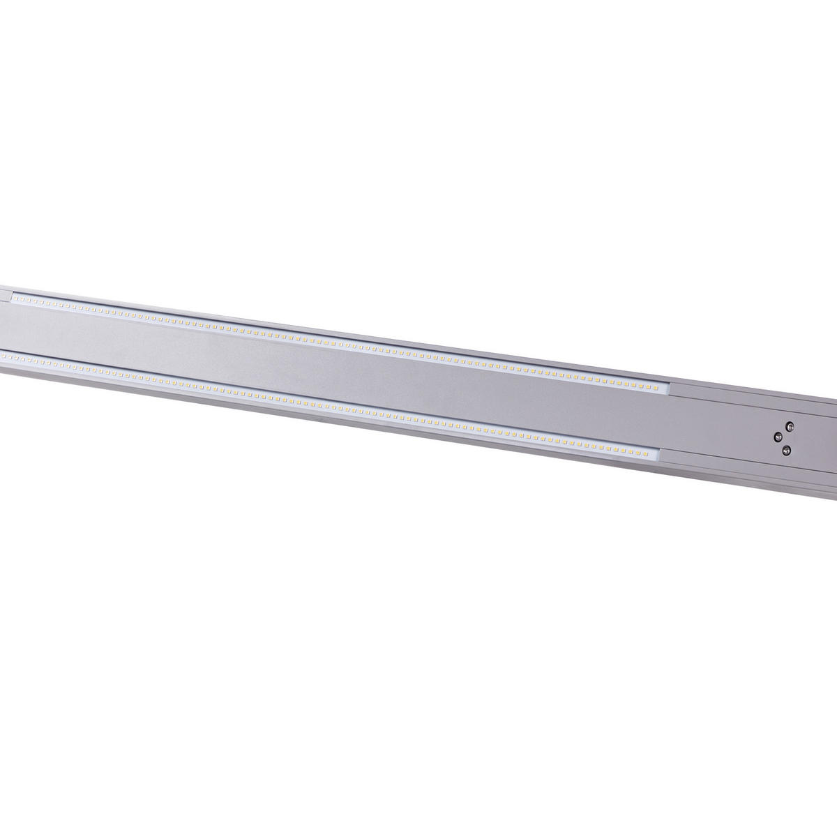 STEHLAMPE Perseus 7/95/186 cm - Silberfarben, Metall (7/95/186cm) - Beliani