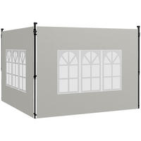 PAVILLON-SEITENTEIL Weiß 1 Stück - Weiß, Kunststoff (293/193cm) - GiPP