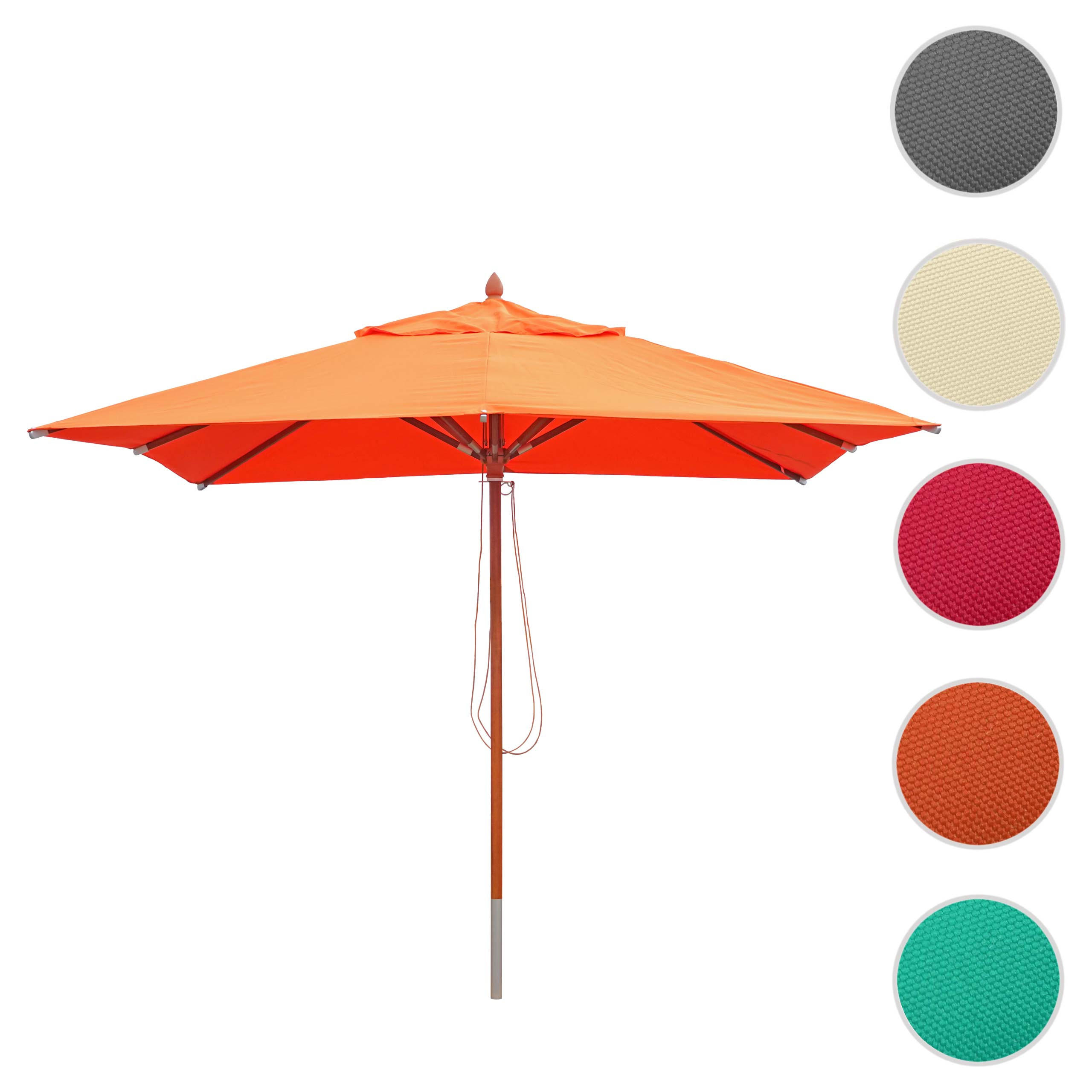 GASTRONOMIE SONNENSCHIRM I Orange - Orange, Holz (300/300cm) - MCW