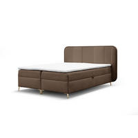 BOXBETT Alize - Dunkelbraun, Holzwerkstoff/Textil (200/200cm) - Fun Möbel