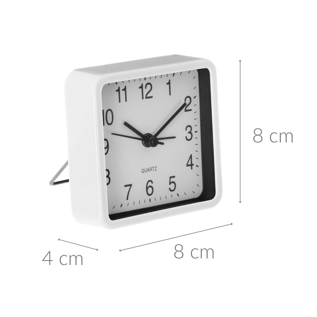 WECKER 8/4/8 cm - Weiß, Kunststoff (4/8/8cm) - Atmosphera Createur d´interieur