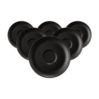 KOMBIUNTERTASSEN Liberty Velvet Black schwarz ø 16,1 cm 6er Set - Schwarz, Keramik (16.1cm) - Seltmann Weiden