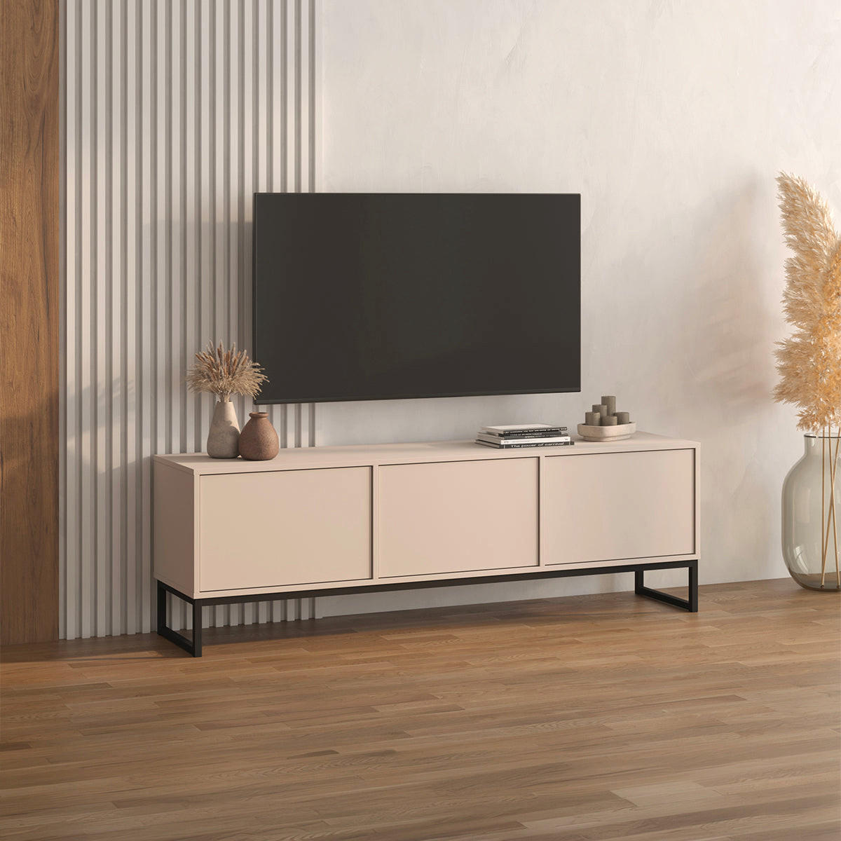 TV STOLÍK Loa Kašmír - béžová, kompozitné drevo (157/50.2/36.5cm) - Petits-meubles