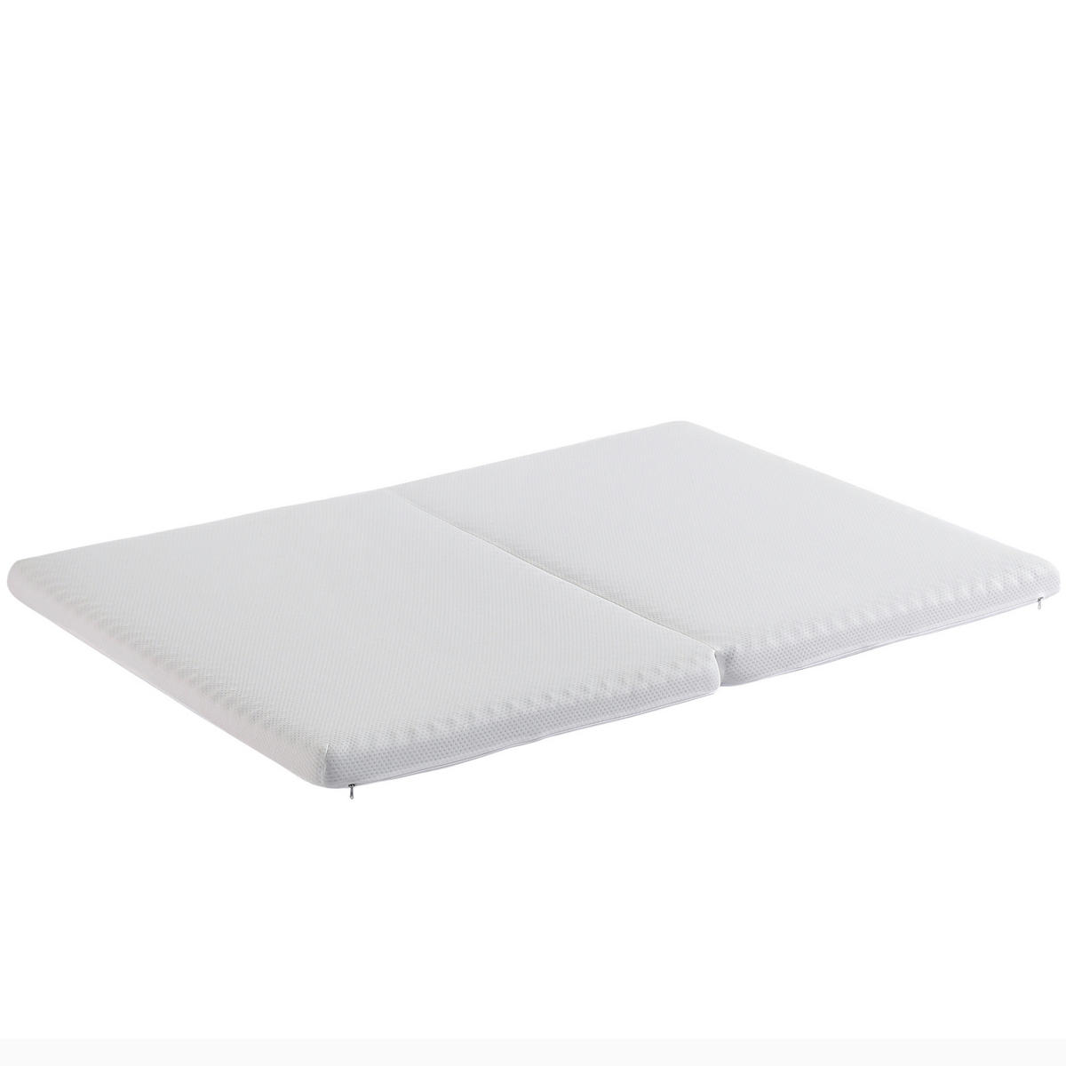 KOMFORTSCHAUMMATRATZE 140/100 cm Grau Härte H3, 23D Schwamm - Weiß, Textil (140/100cm) - Oxeza