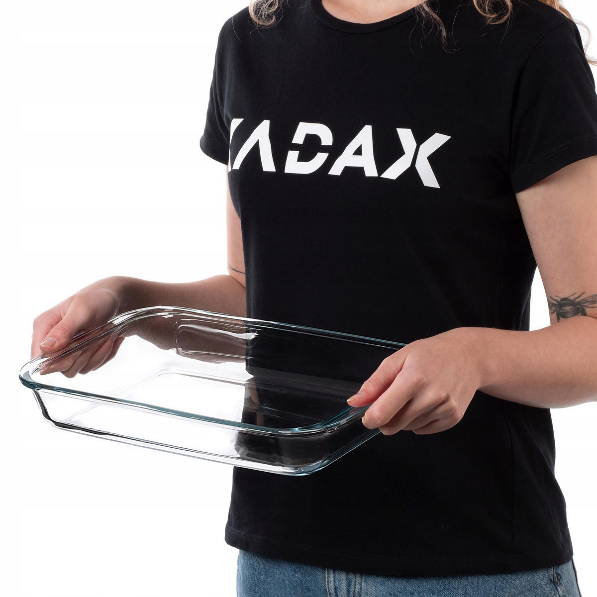 AUFLAUFFORM, 2.2L, Rechteckig - Transparent, Glas (13/36/28cm) - KADAX