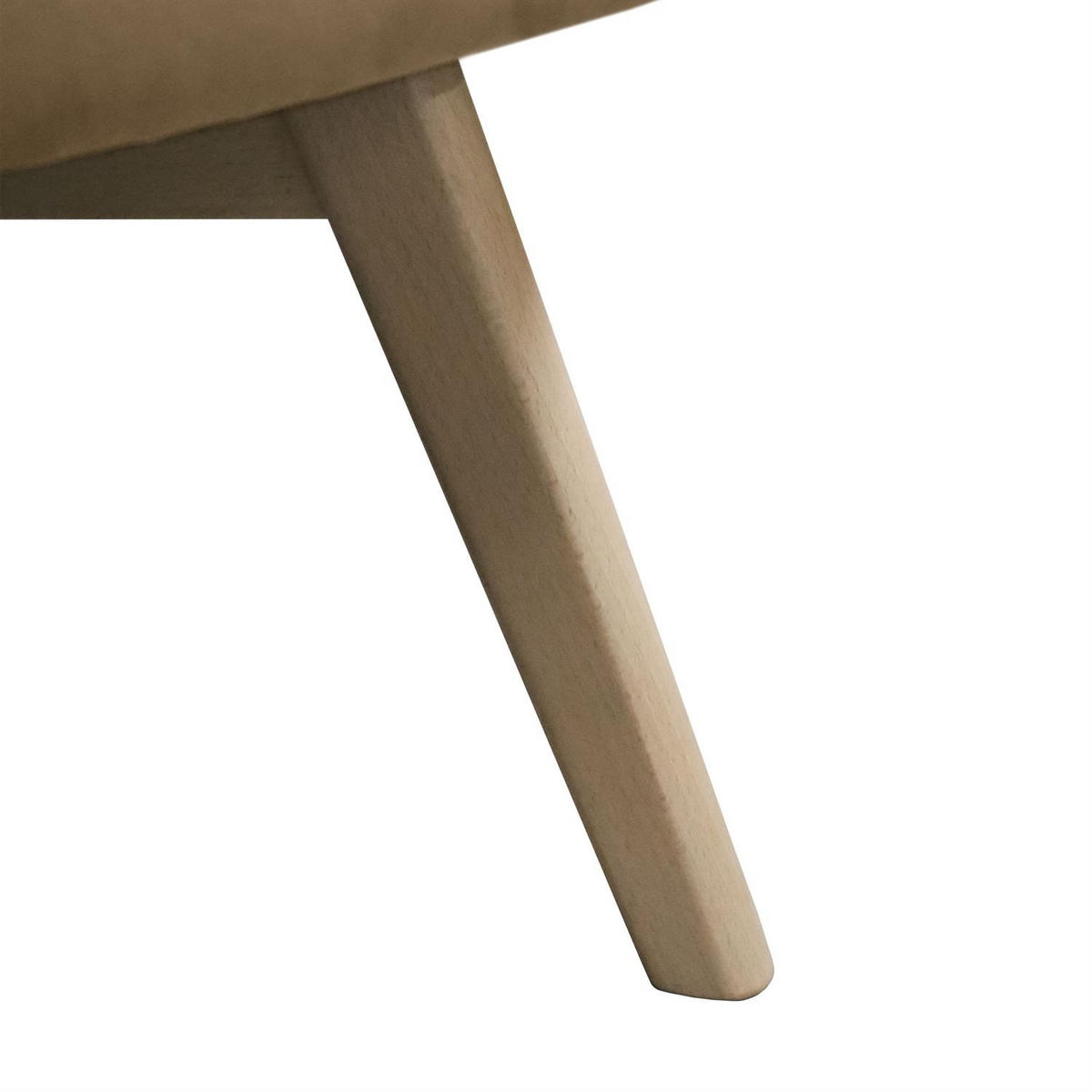 SESSEL SAND mit Buchenbeinen - Beige/Buchefarben, Textil (80/105/86cm) - Lookway