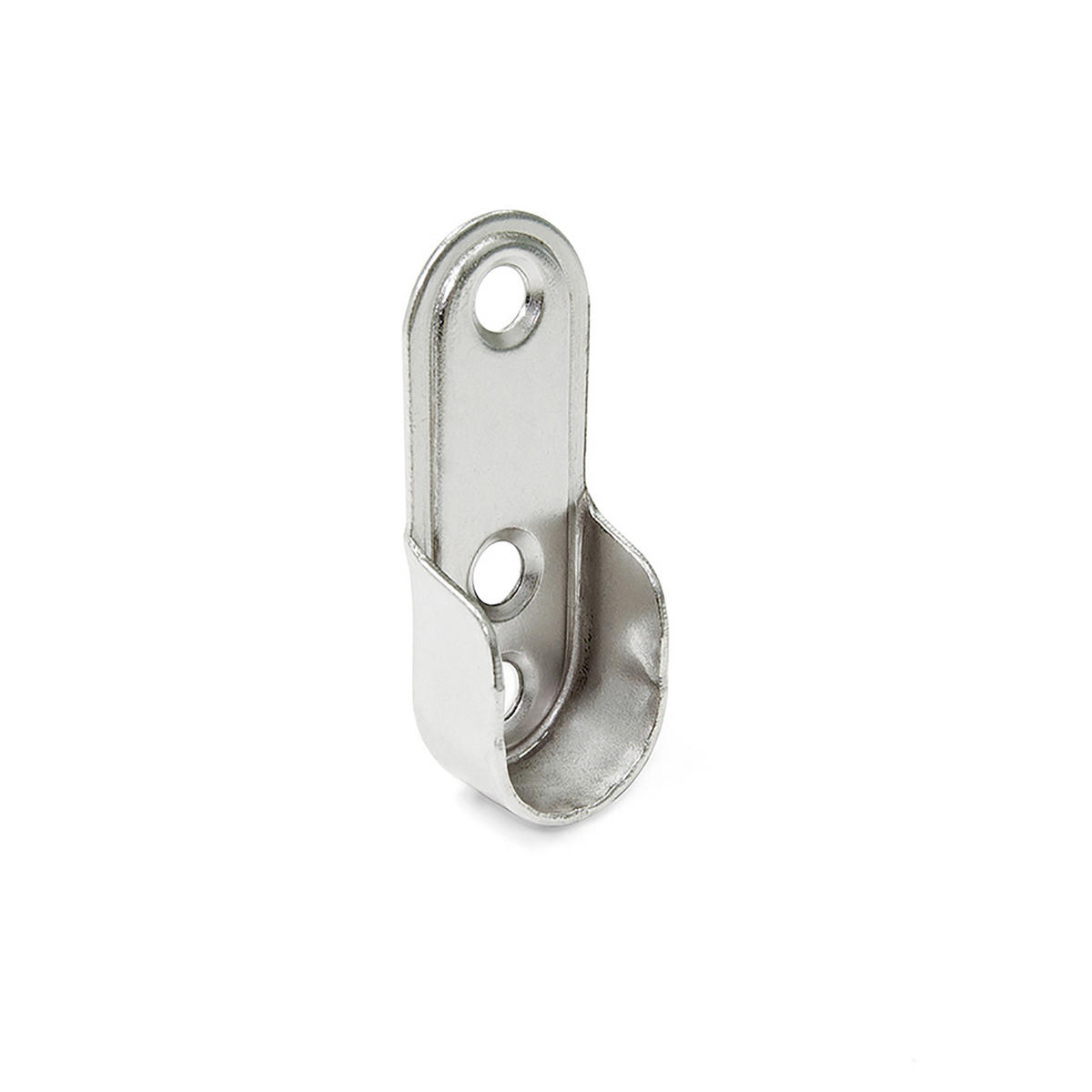 SEITENSTÜTZEN für Garderobenstange, Stahl, vernickelt 50er-set - Nickelfarben, Metall (20cm) - EMUCA