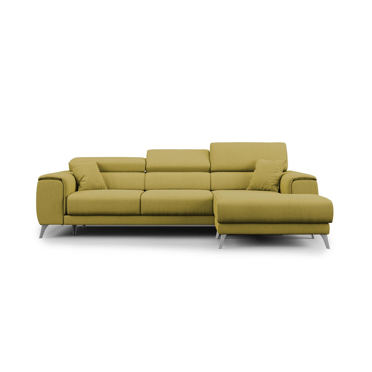 ECKSOFA LINKS Fusion - Gelb, Textil (260/102cm) - Divani.store