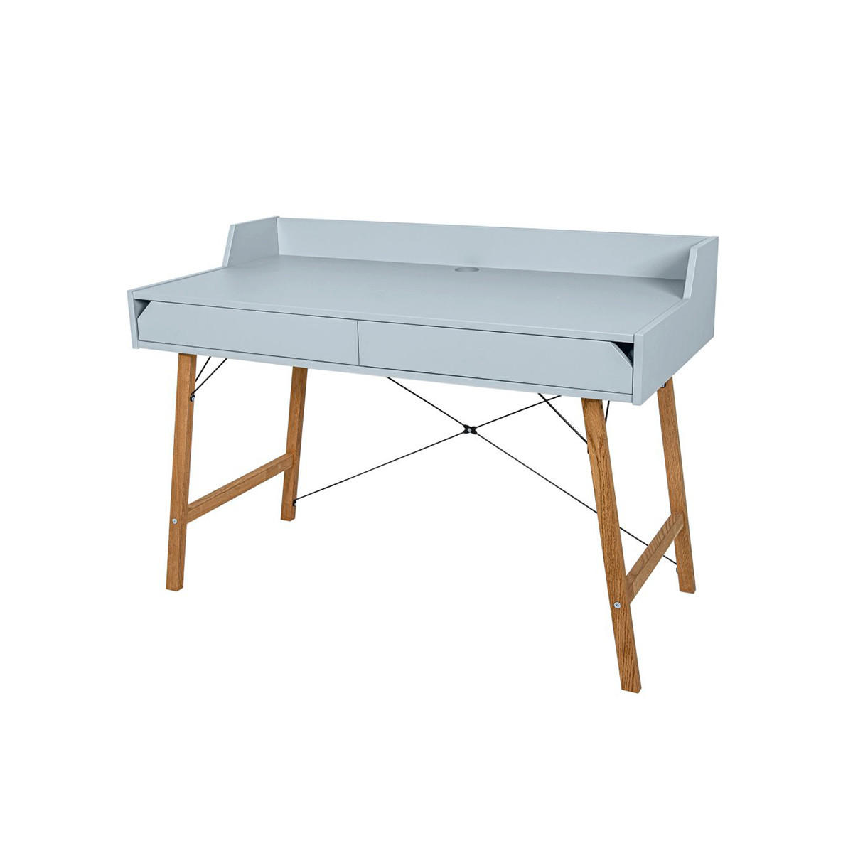 SCHREIBTISCH Lotta Blau - Blau, Holzwerkstoff (60/120/86cm) - Petits-meubles
