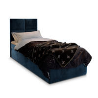 BOXBETT LENA 90 90x200 cm mit Matratze und Topper - Blau - Blau, Holz (90/200cm) - MASSENO