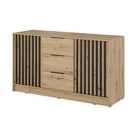 KOMMODE – 155 cm – Nelly – Eiche - Eiche Artisan, Holzwerkstoff (155/86/45cm) - hi-markt