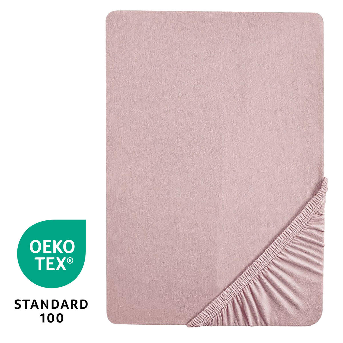SPANNBETTLAKEN 45 x 90 cm & 40 x 90 cm - Altrosa, Textil (45/90cm) - Roba
