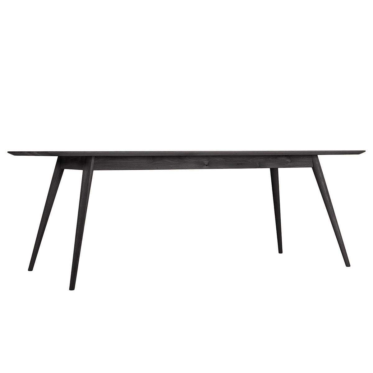 MASSIVER ESSTISCH - Massivholz - Eschefarben, Holz (90/220/75cm) - home24